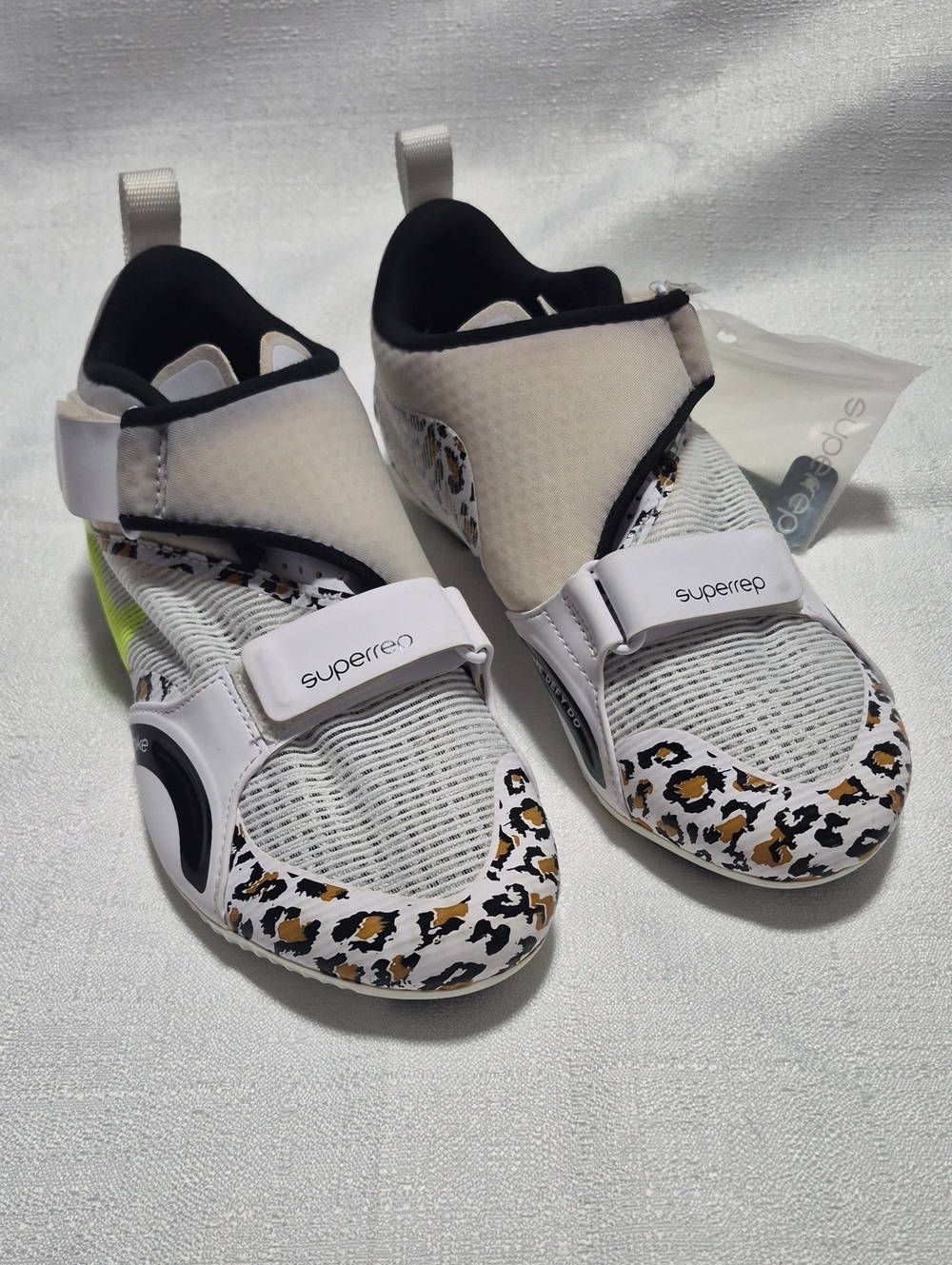 Nike Superrep White Leopard Print Training Cycling Shoes Women Size 7